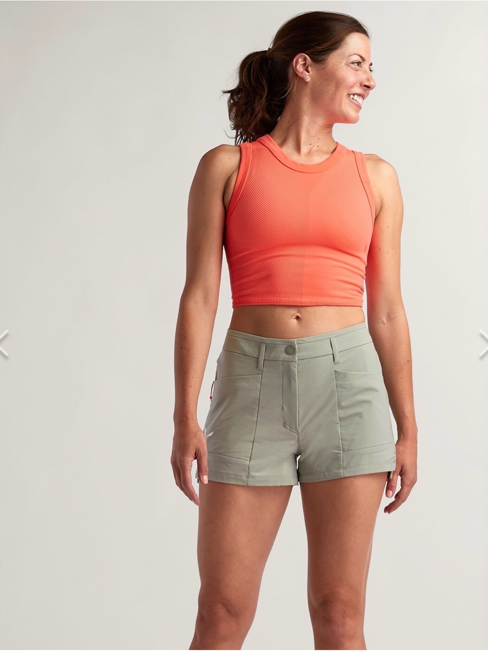 SALEWA Technical Olive Green Women’s Active Shorts